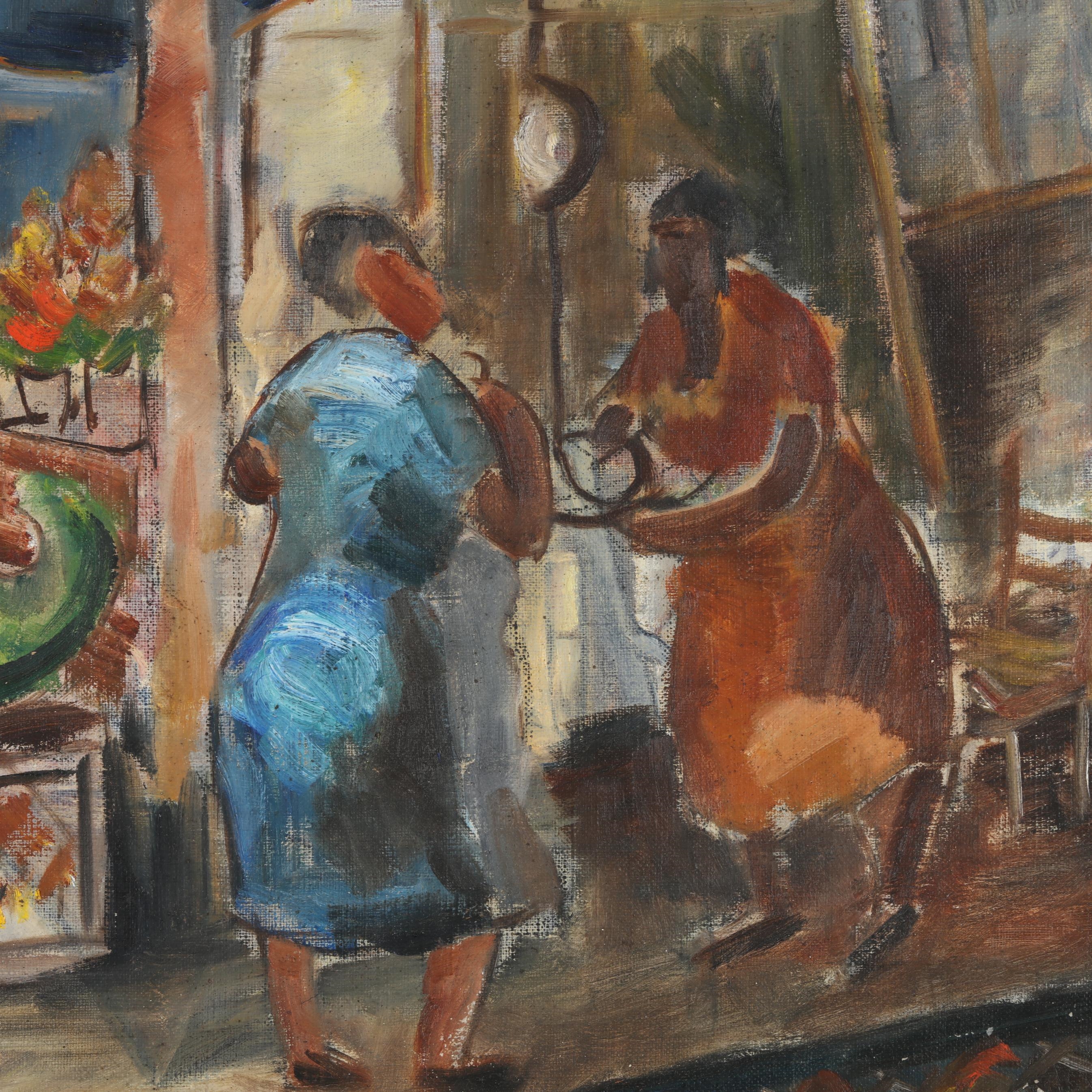 Claude Howell | Market Scene (1945) | MutualArt