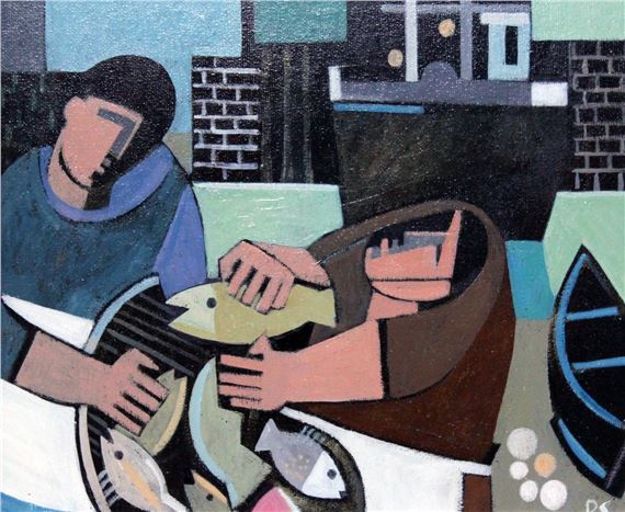 Catch of the Day St Ives by Peter Stanaway, dated 2019