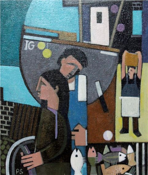 A Good Catch by Peter Stanaway, dated 2019