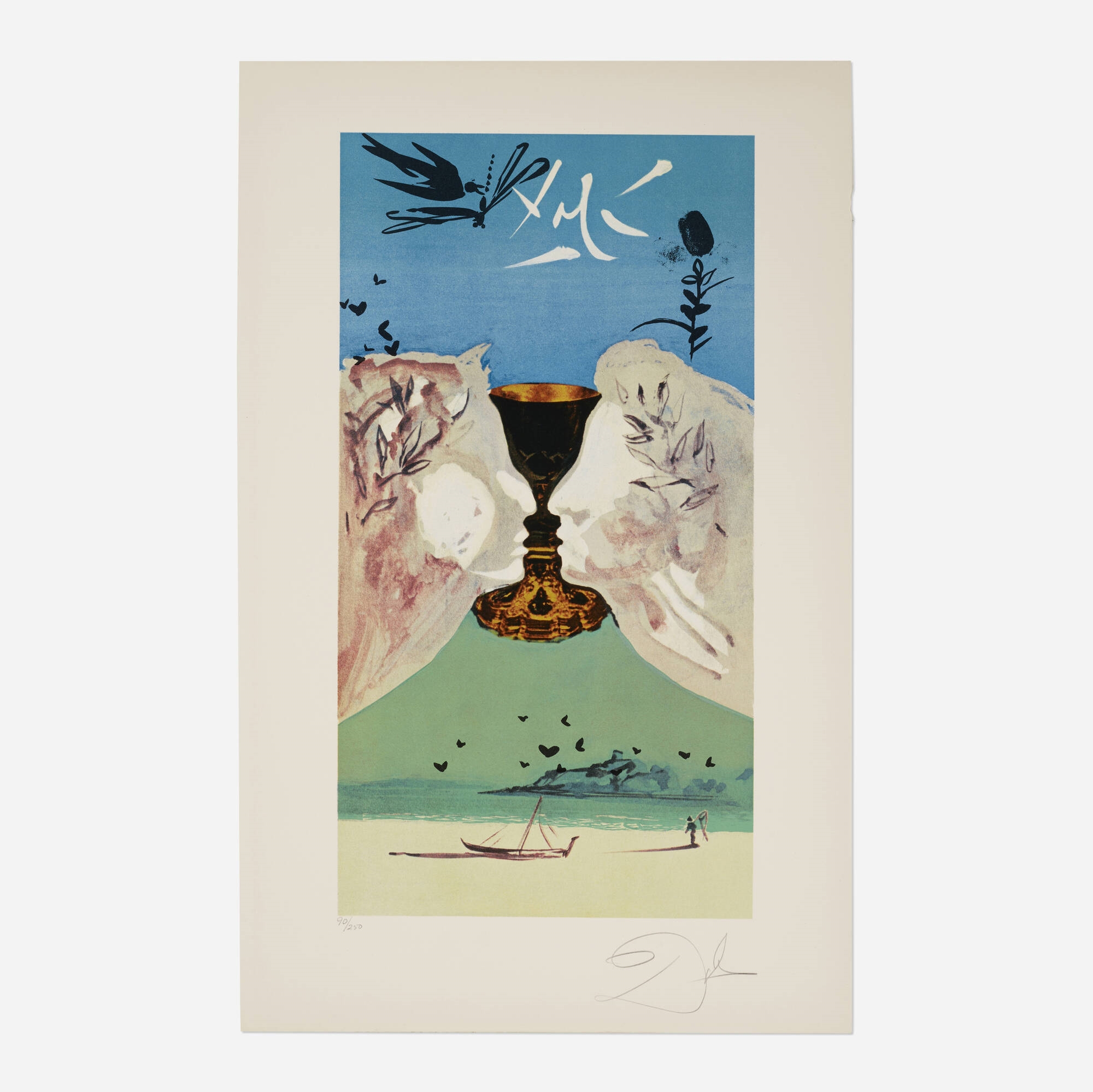 Salvador Dalí | Ace of Cups (from the Lyle Stuart Tarot Prints suite ...