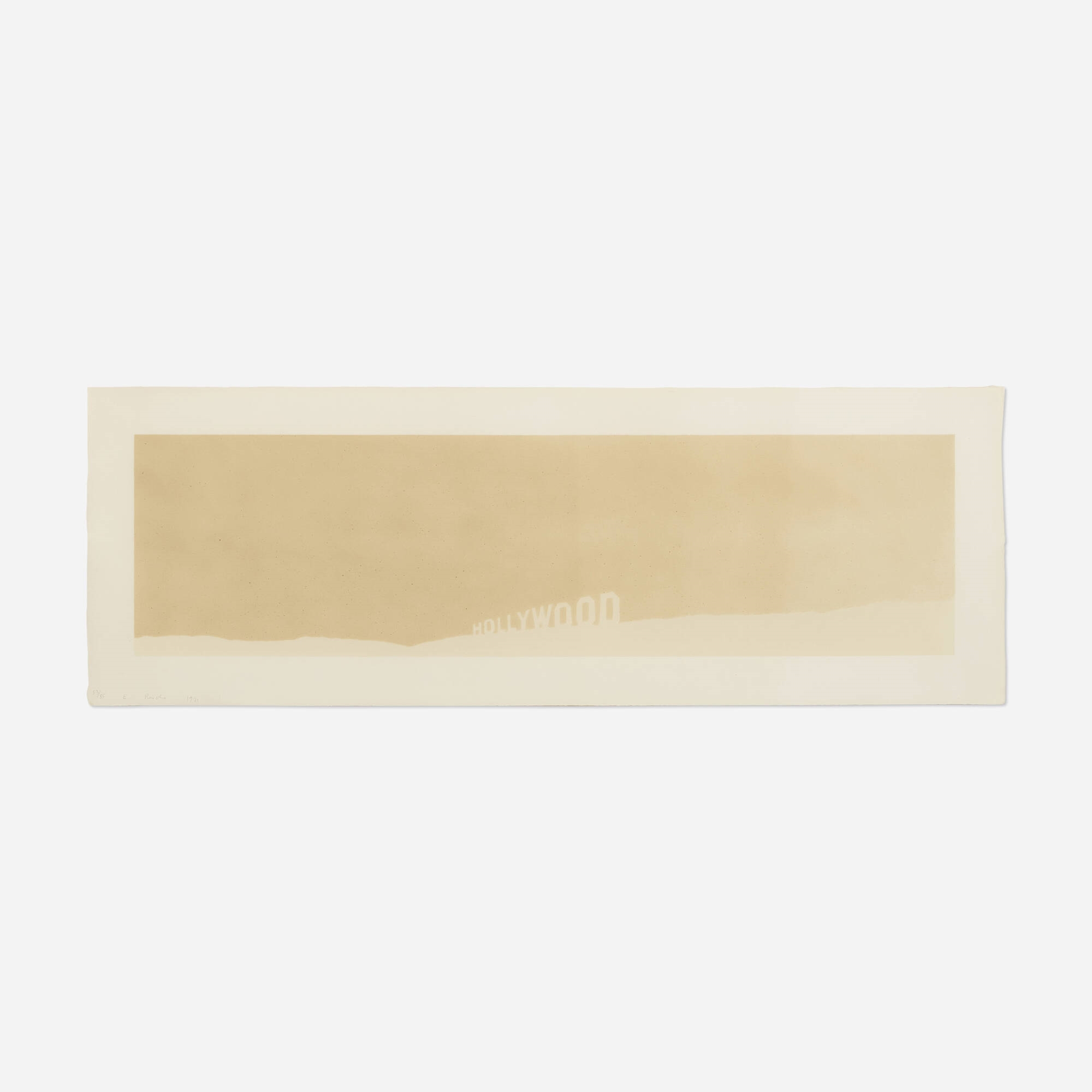 Ed Ruscha | Fruit-Metrecal Hollywood (1971) | MutualArt