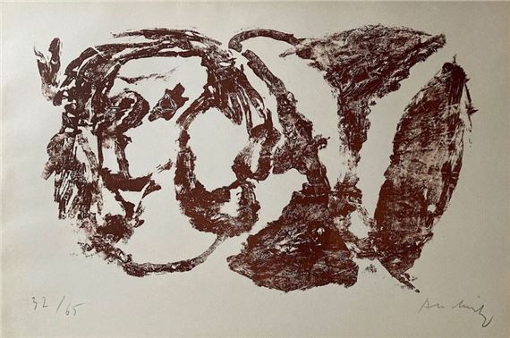 Lithographie Originale Signée Pierre Alechinsky - Très Bon état, œuvre D'art