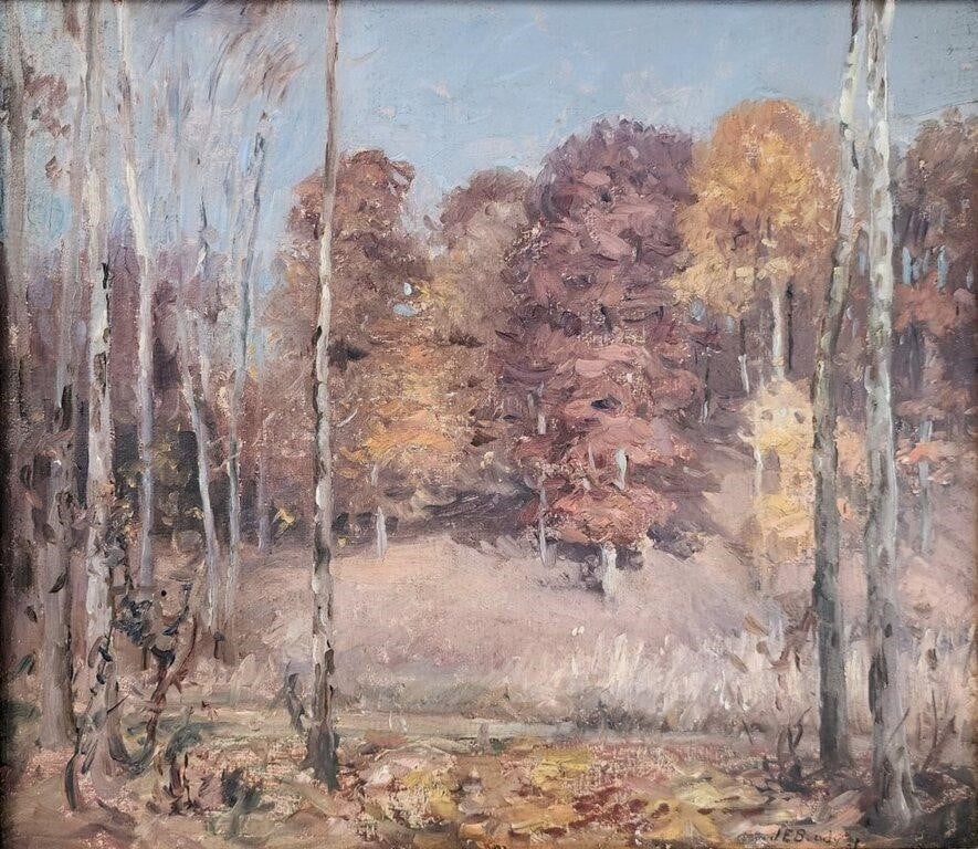 Artwork by John E. Bundy, Autumn Landscape, Made of Oil on canvas