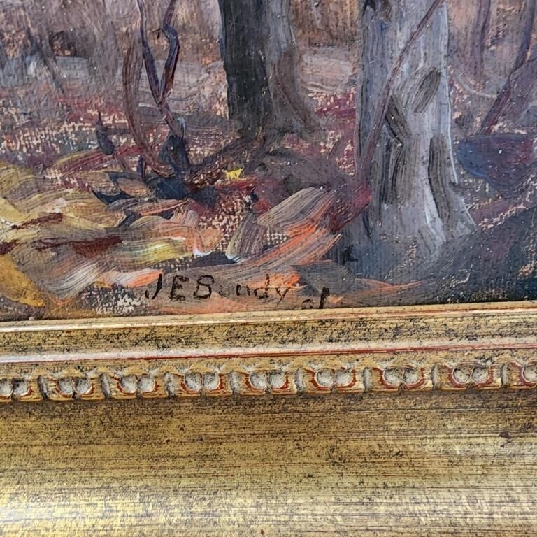 Artwork by John E. Bundy, Autumn Landscape, Made of Oil on canvas