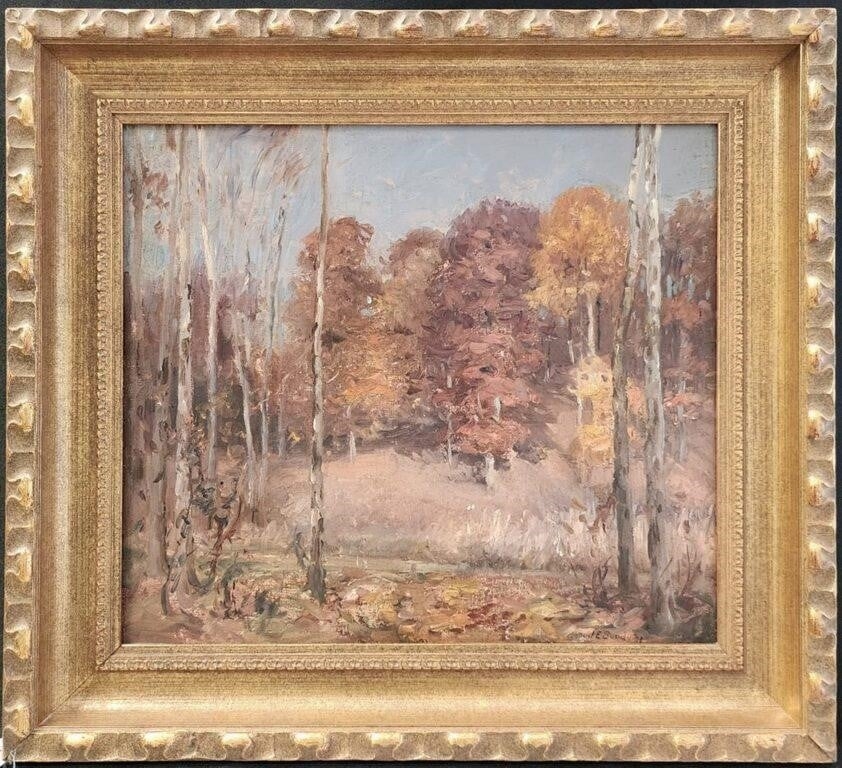 Artwork by John E. Bundy, Autumn Landscape, Made of Oil on canvas