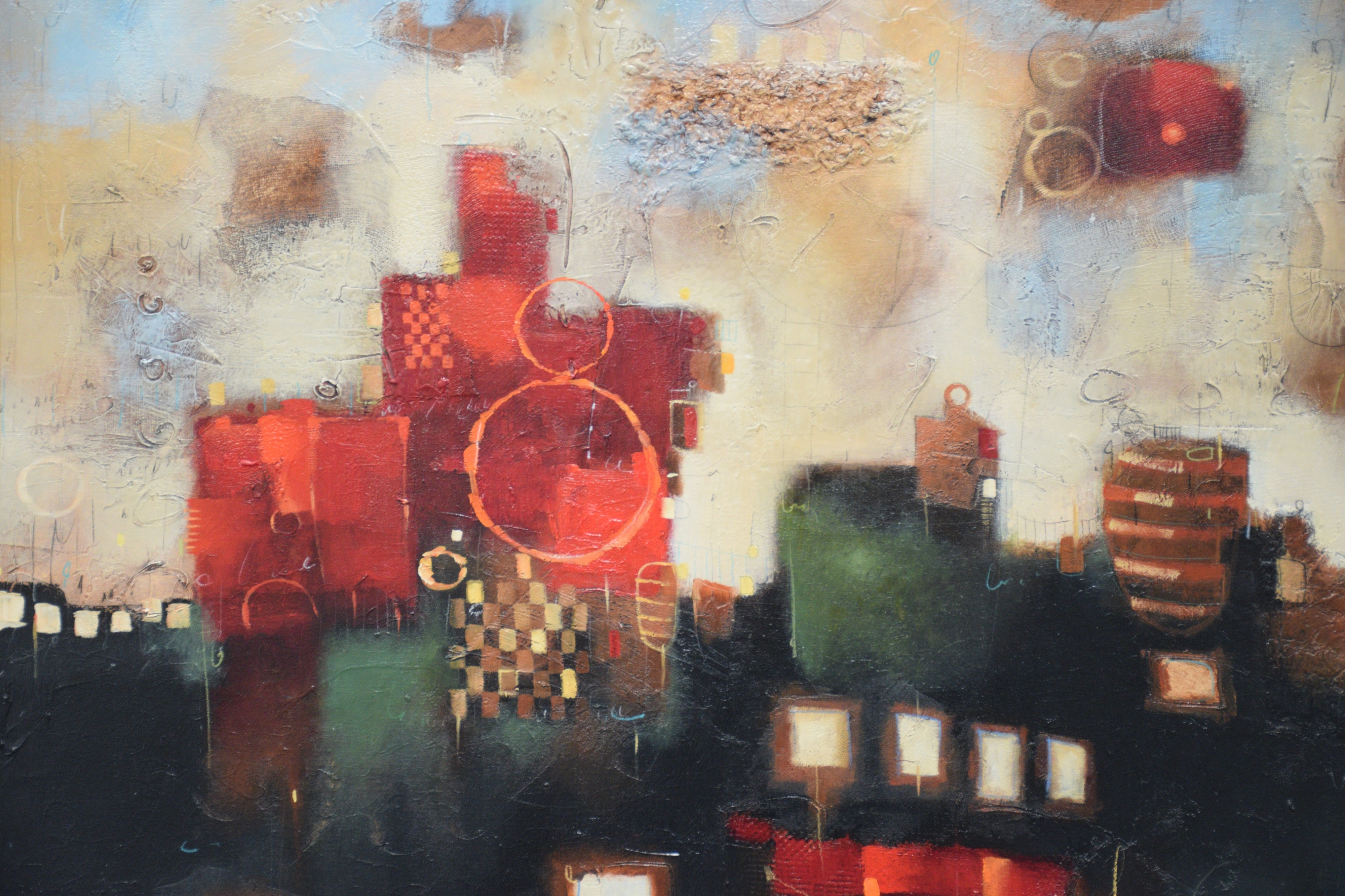 John & Elli Milan | abstract landscape featuring a flat foreground ...
