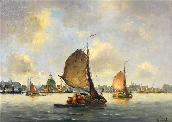- The Inner Harbour Amsterdam, by Willem van Oordt, 1879