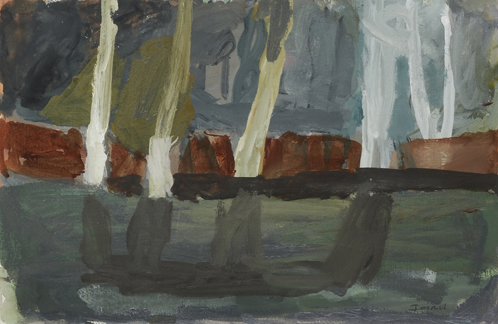 Artwork by Idris Murphy, Smiths Lakes III, Made of acrylic and gouache on paper