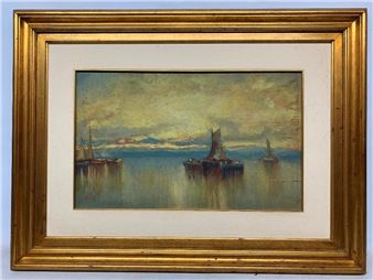 Atardecer en el puerto - A. Sulker