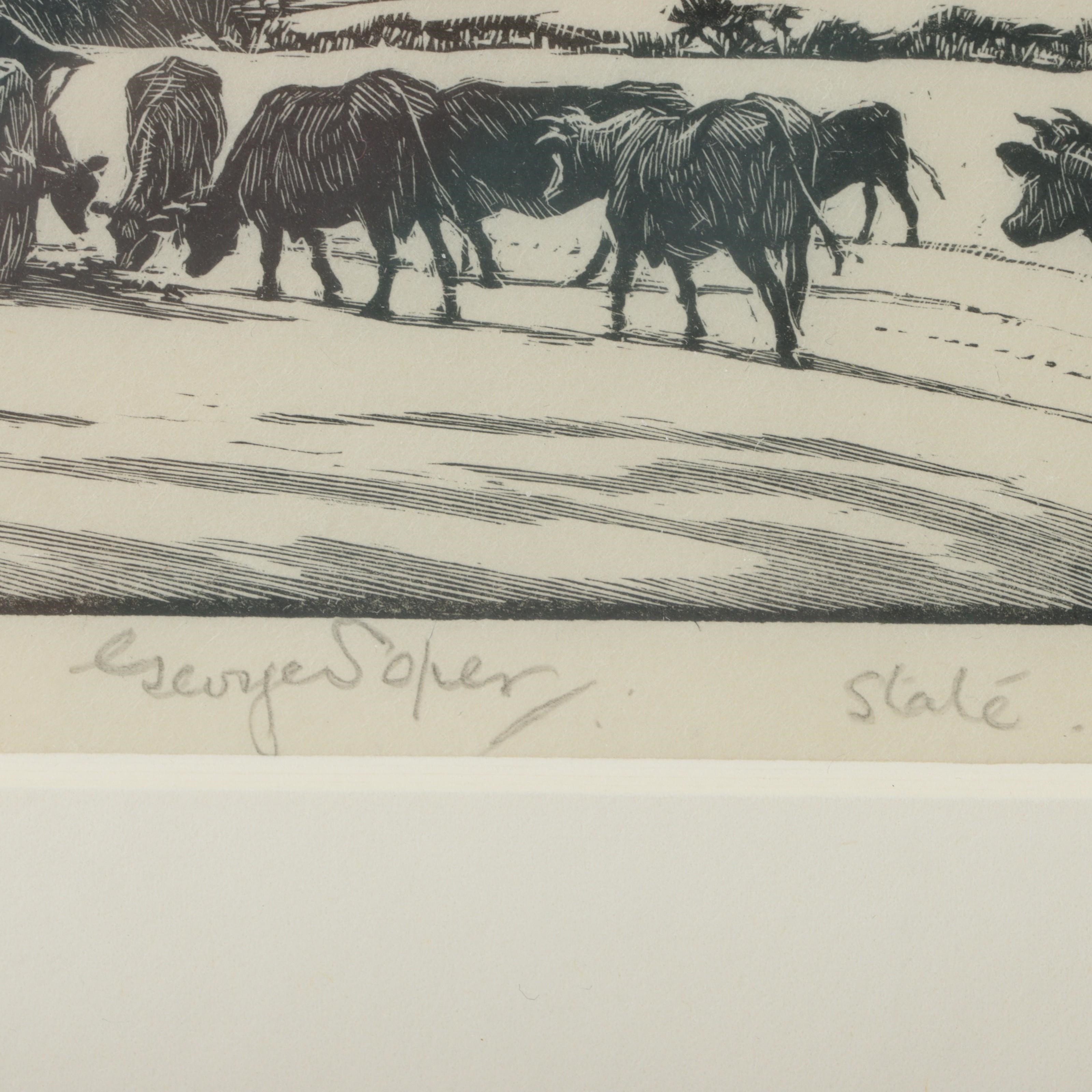 George Soper | Pastoral landscape with horses | MutualArt