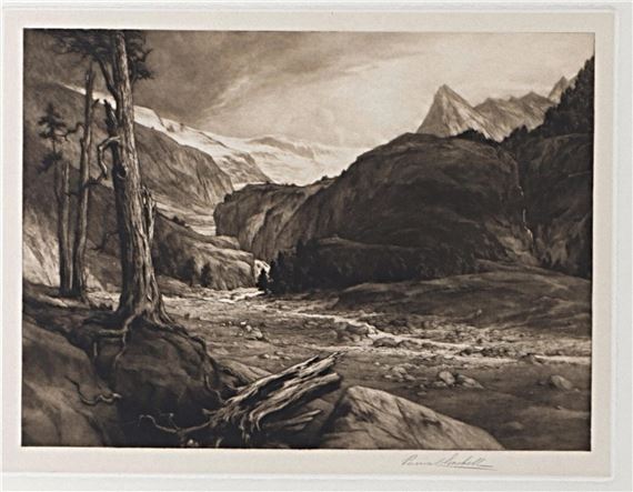 George Percival Gaskell | Mountain landscape | MutualArt