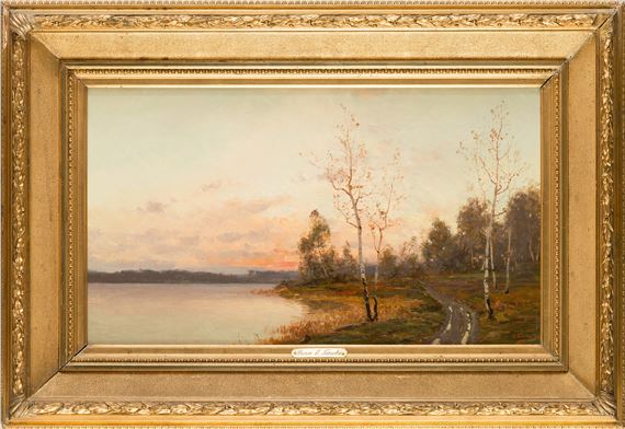 Dawn on the shore by Eugen Taube, -91