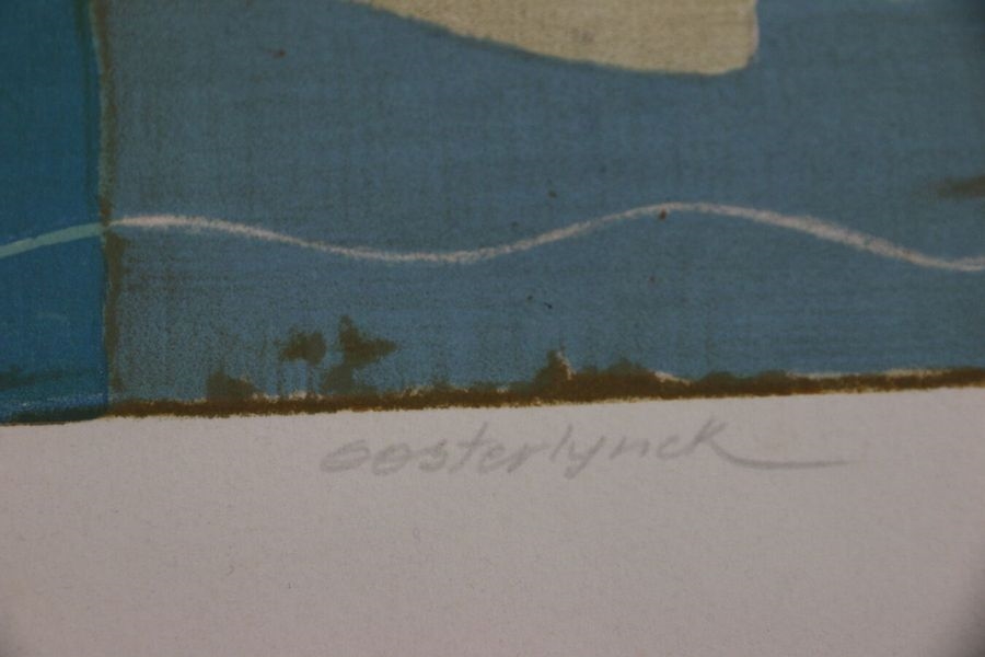 Artwork by Jean Oosterlynck, Venice, the Rialto Bridge,, Made of color lithograph