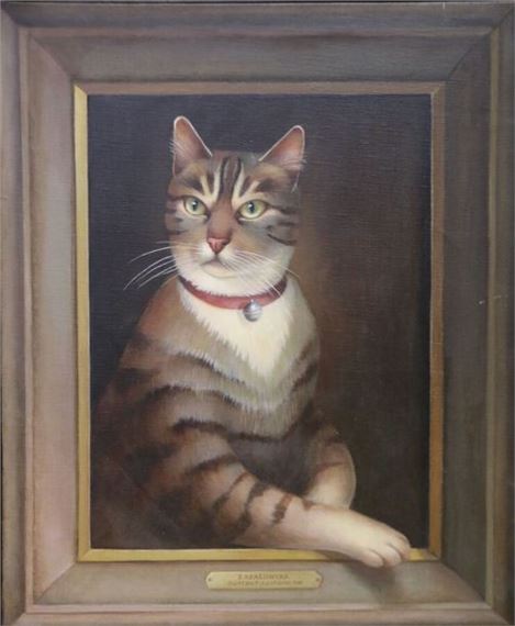 Portrait of Antoine by Zofia Szalowska, dated 1984