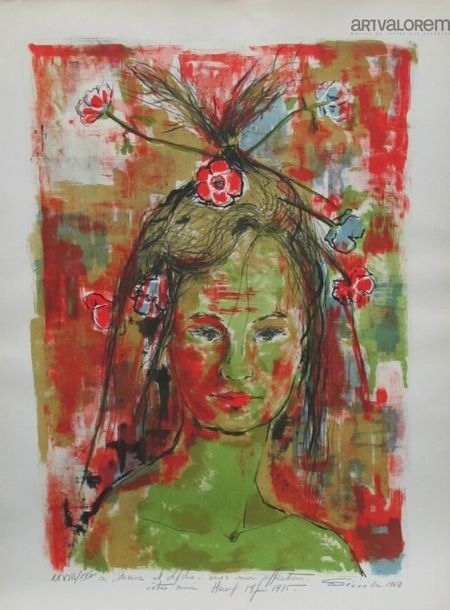 Artwork by Harry Seguela, to Marc and Lyolie?, Made of lithograph