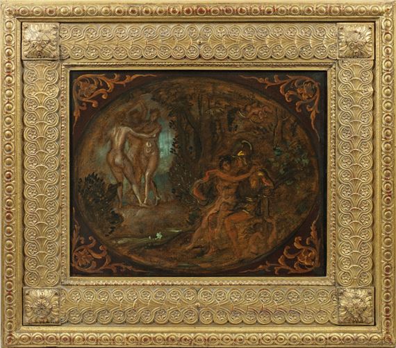 Mars und Venus mit den drei Grazien und Amor by Ludwig von Hofmann, 1894-1900