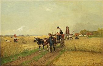 Getreideernte - Casimir Geibel