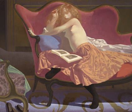 Girl Seated on a Chair by Neil Rodger