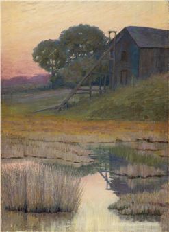 Farm Landscape at Sunrise. - Katherine Swope