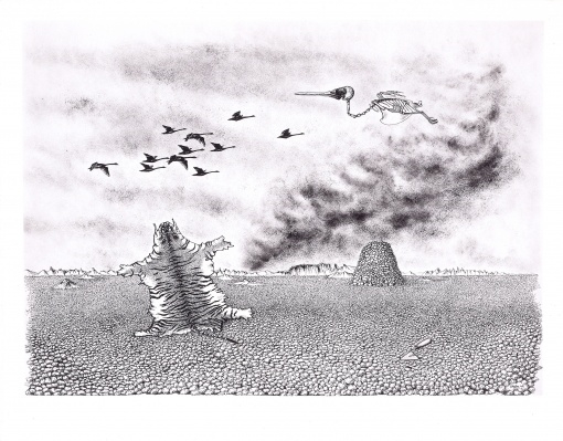 Artwork by Toyen, CACHE - TOI GUERRE!; SCHOVEJ SE VÁLKO, 1944 - 1947, Made of zincography