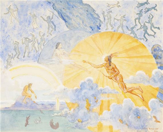 Charles R. Knight | Sun God—Moon Goddess. (1937) | MutualArt