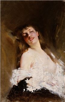 young woman in erotic representation - E. Kruger