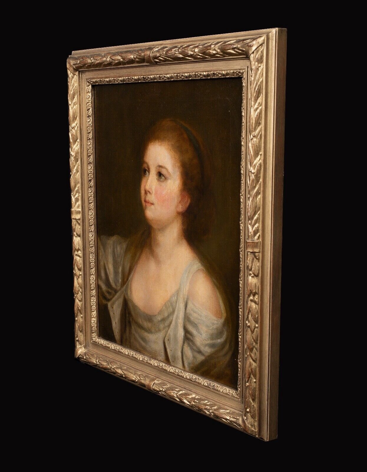 French School, 18th Century | PORTRAIT OF A GIRL OIL PAINTING (18th ...