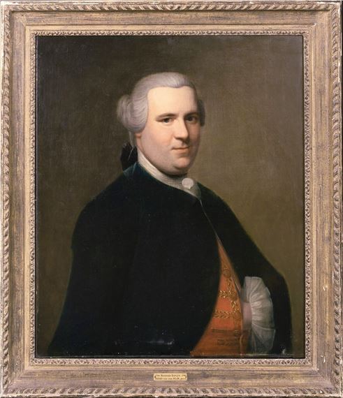 PORTRAIT OF RICHARD RIPLEY OIL PAINTING by Dominicus van der Smissen, 18th century