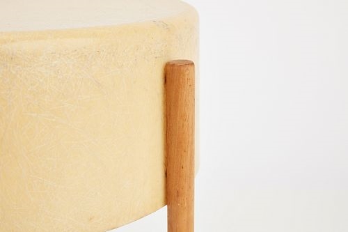 Artwork by Bill Lam, Table lamp, Made of Fiberglass, birch