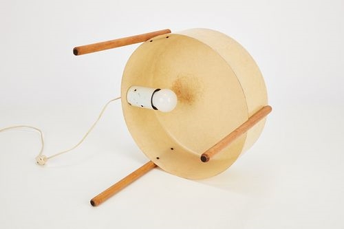 Artwork by Bill Lam, Table lamp, Made of Fiberglass, birch