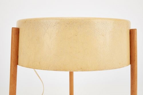 Artwork by Bill Lam, Table lamp, Made of Fiberglass, birch