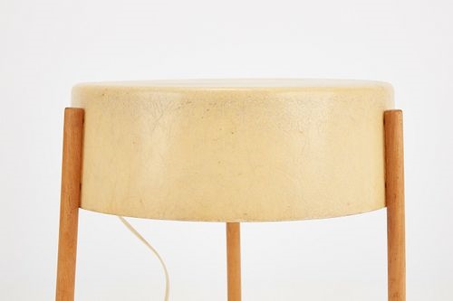 Artwork by Bill Lam, Table lamp, Made of Fiberglass, birch