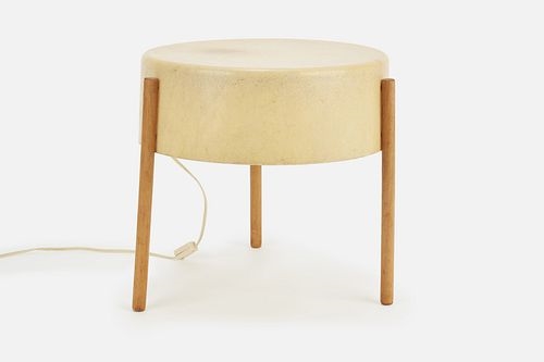 Artwork by Bill Lam, Table lamp, Made of Fiberglass, birch