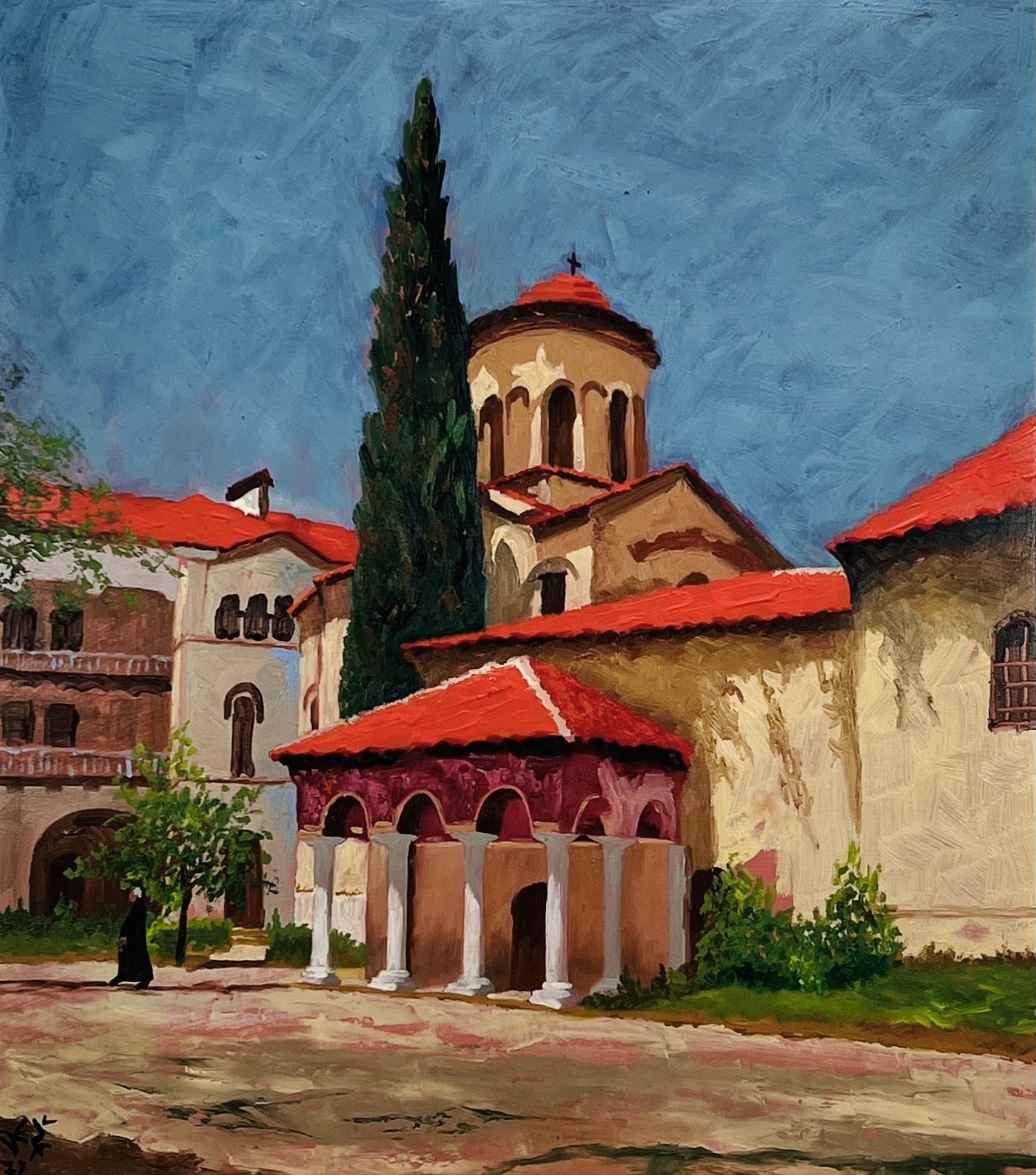 Artwork by Deze Levenberg, Backovski Manastir, Made of Acrylic on panel