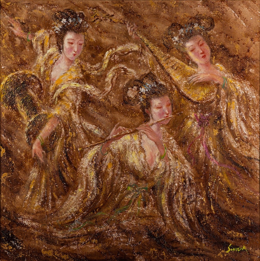 shida-xue-three-paintings-portraying-women-subject-matters-include