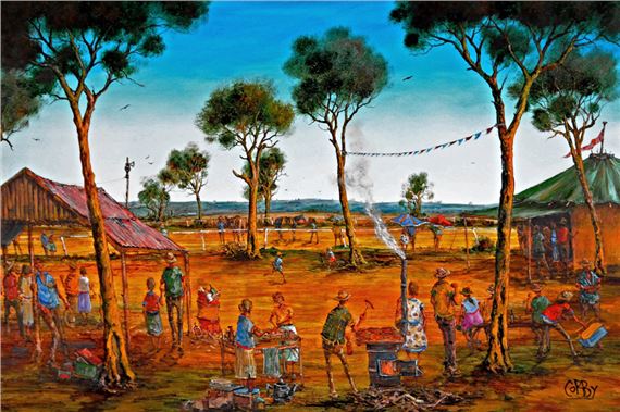 John Cobby | Saturday Picnic Races | MutualArt
