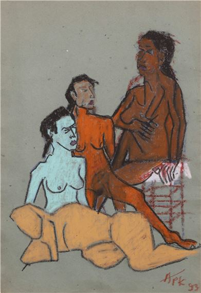 Nus féminins [3 dessins],