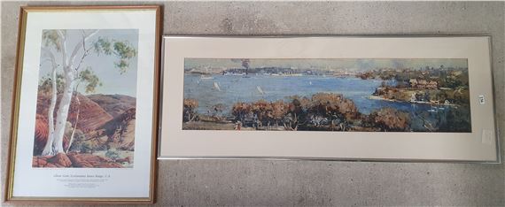 AN ALBERT NAMATJIRA PRINT AND AN ARTHUR STRETTON PRINT by Albert Namatjira