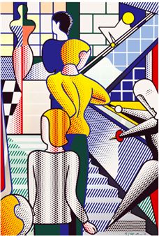 Roy Lichtenstein: Bauhaus Stairway Mural - Gagosian, New York (555 W 24th)