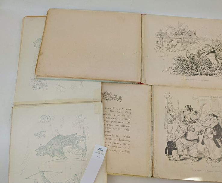 G. H. Thompson | Reunion of 3 antique albums illustrated by G.H ...