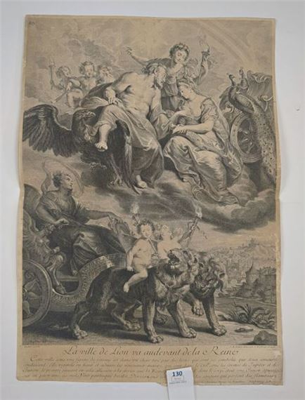 The city of Lion meets the Queen by Peter Paul Rubens, Jean-Marc Nattier, Gaspar Duchange