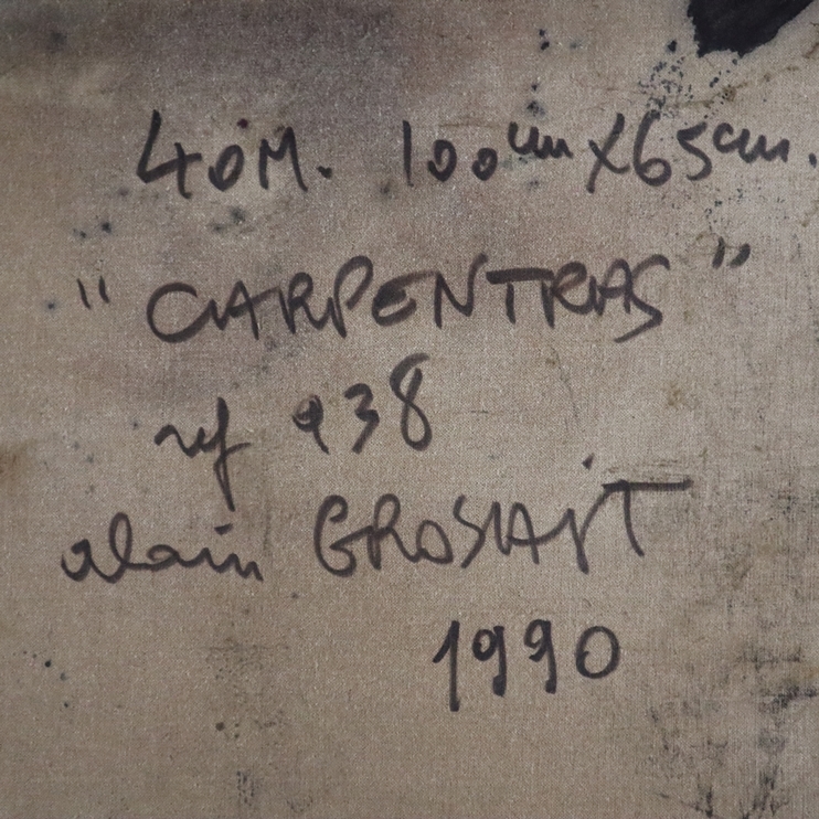 Artwork by Alain Grosajt, „CԳٰ“, Made of Oil on canvas