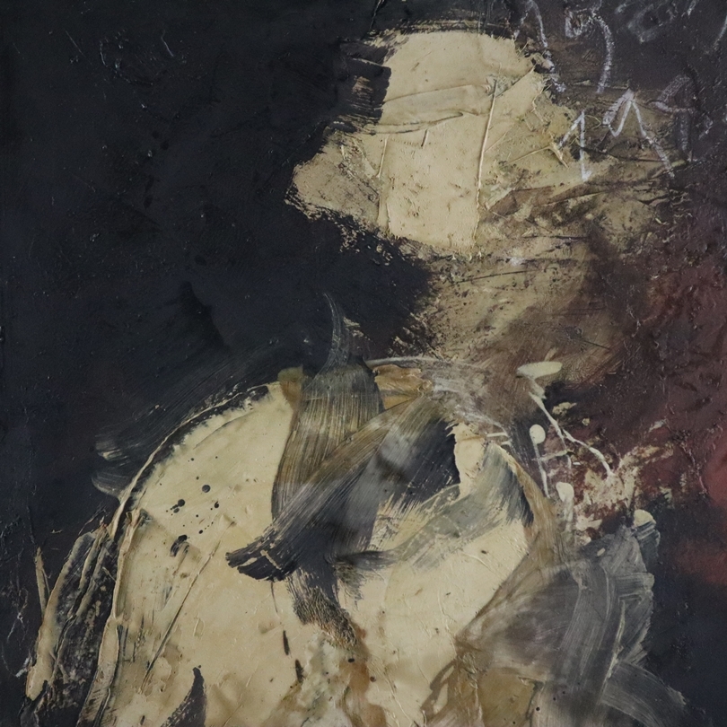 Artwork by Alain Grosajt, „CԳٰ“, Made of Oil on canvas