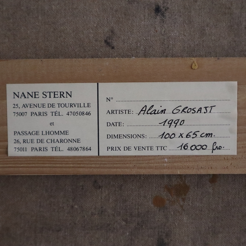 Artwork by Alain Grosajt, „CԳٰ“, Made of Oil on canvas