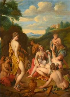 Diana discovers Calisto's misfortune - Pieter van Veen