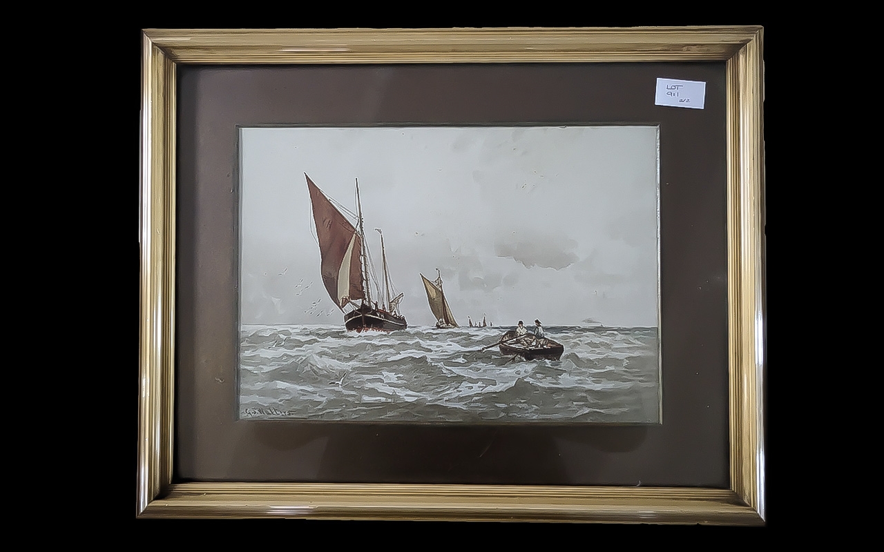 Stanfield Walters Pair of Seascapes by Stanfield