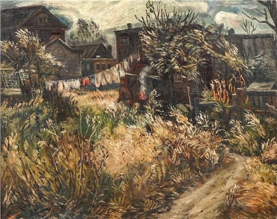 landscape by Edward L. Loper, painted in 1940s