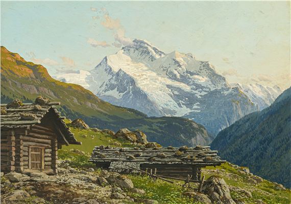 Bernese Oberland. The Jungfrau from Wengenalp by Rudolf Reschreiter