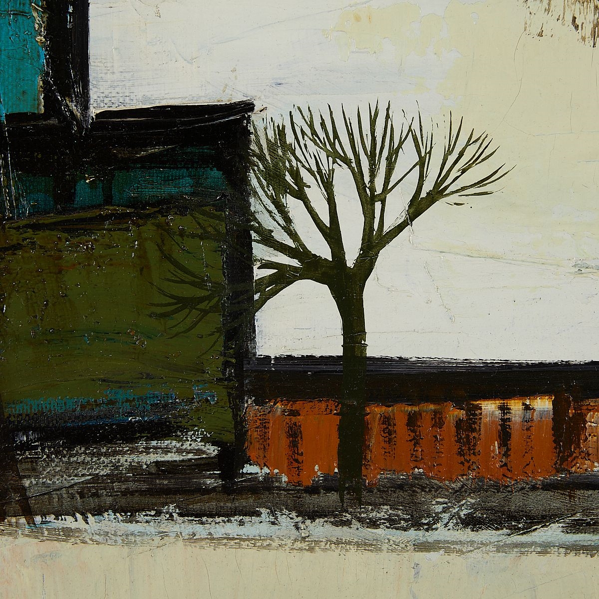 Artwork by Laimdot Murniek, Suburb, Made of Oil on canvas