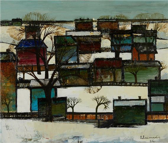 Suburb by Laimdot Murniek, 1966